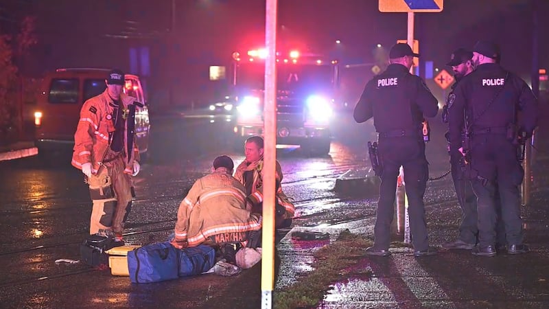 Pedestrian hit by car near Burnside and SE 197th