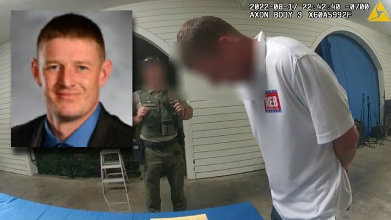 Body cam video shows deputies arresting Oregon Lawmaker James Hieb (R) at a county fair.