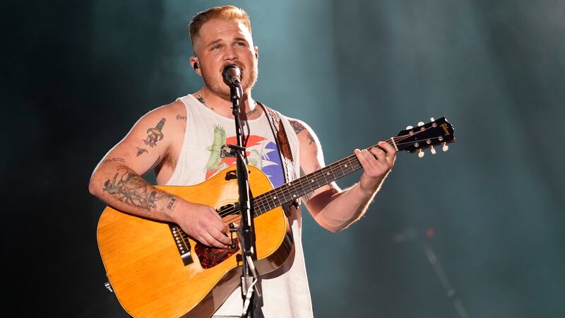 Zach Bryan performs during day one at the Windy City Smokeout festival on Thursday, July 13,...