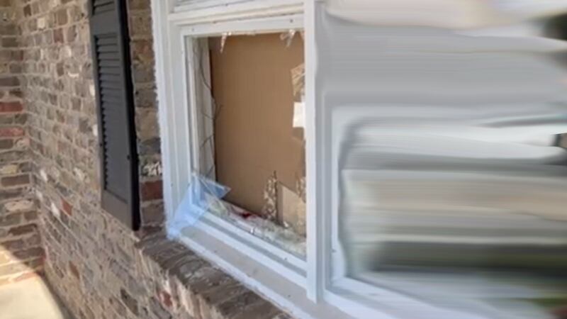 A deer crashed through the window of an Alabama home.