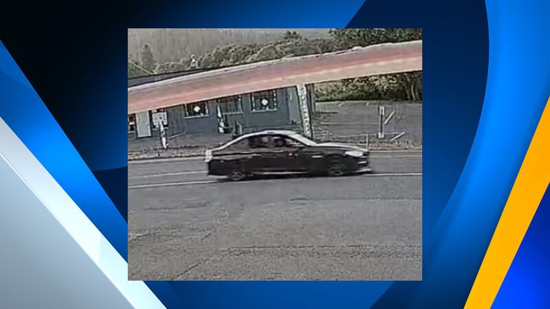 The suspects vehicle in a deadly Polk County road rage incident.
