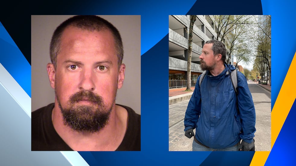 Dylan Kesterson's mugshot beside the image Tyra Blackmon took April 17.