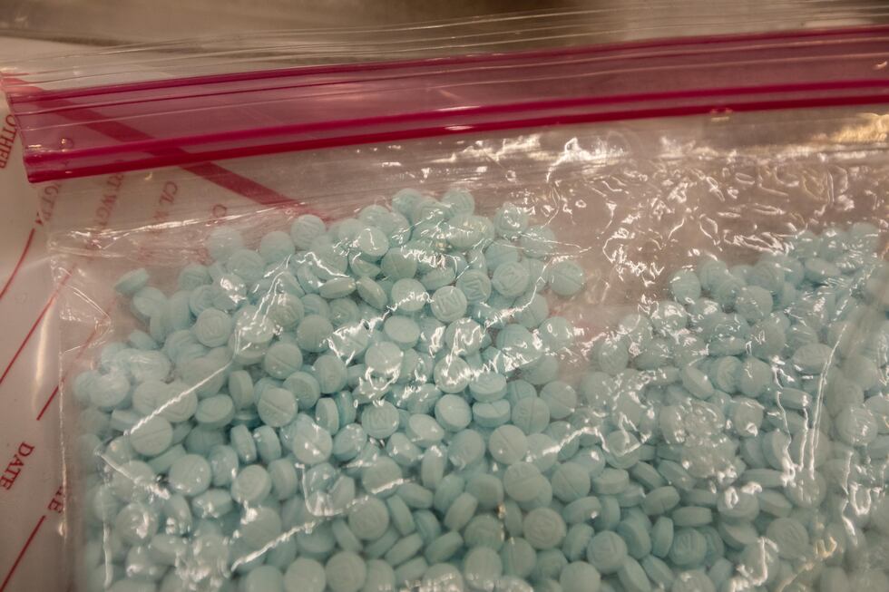 Close up of fentanyl pills seized by deputies