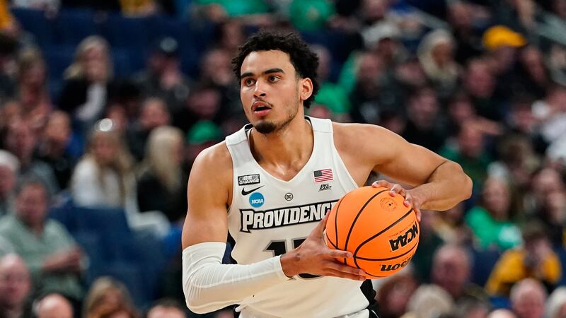Providence's Justin Minaya in the second half of a college basketball game against the South...