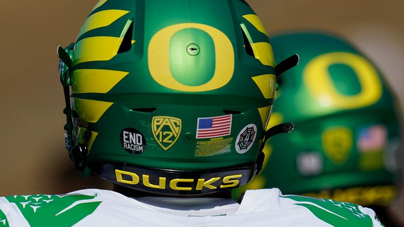 FILE - Oregon defensive back Darren Barkins in Berkeley, Calif., Saturday, Oct. 29, 2022.
