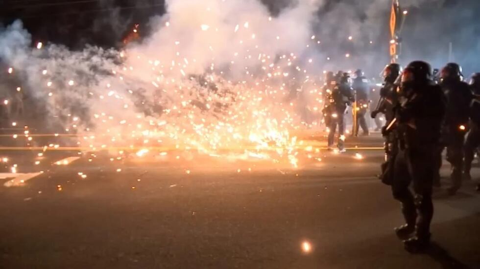 Scenes from the Portland riot Sept. 5, 2020.