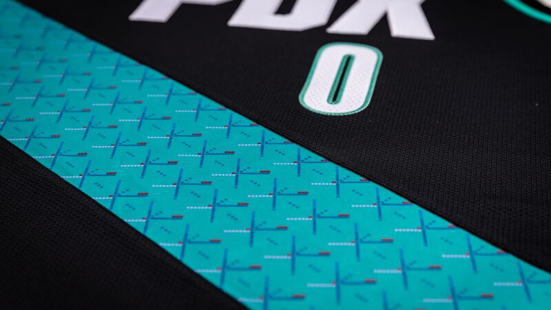 PDX carpet-themed 2022-23 Nike NBA City Edition uniform