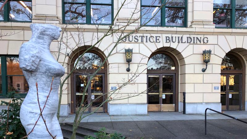 The Oregon Justice Building that houses the state appeals court is seen in Salem, Ore., on...