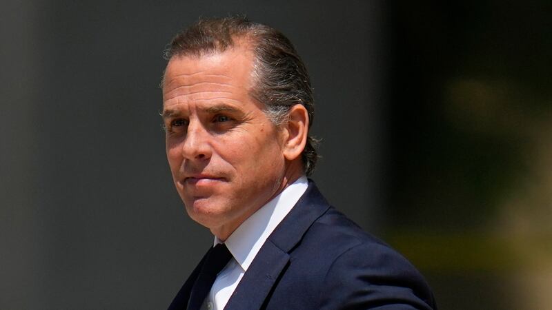 FILE - President Joe Biden's son Hunter Biden leaves after a court appearance, July 26, 2023,...