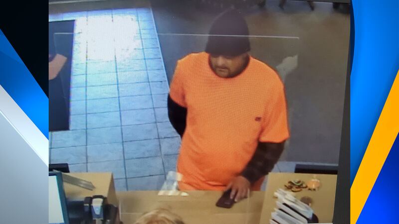Bank robbery suspect believed to be Donald L. Denney.