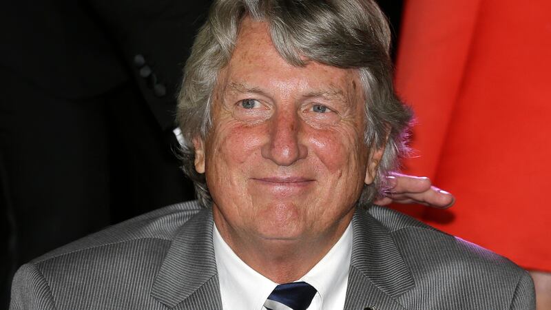 FILE - Former U.S. high jumper Dick Fosbury poses during the 2014 World Athletics Gala Awards,...