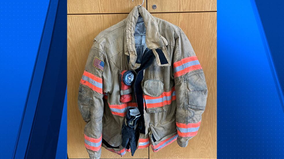 Turnout gear that was stolen from a Portland Fire & Rescue vehicle.
