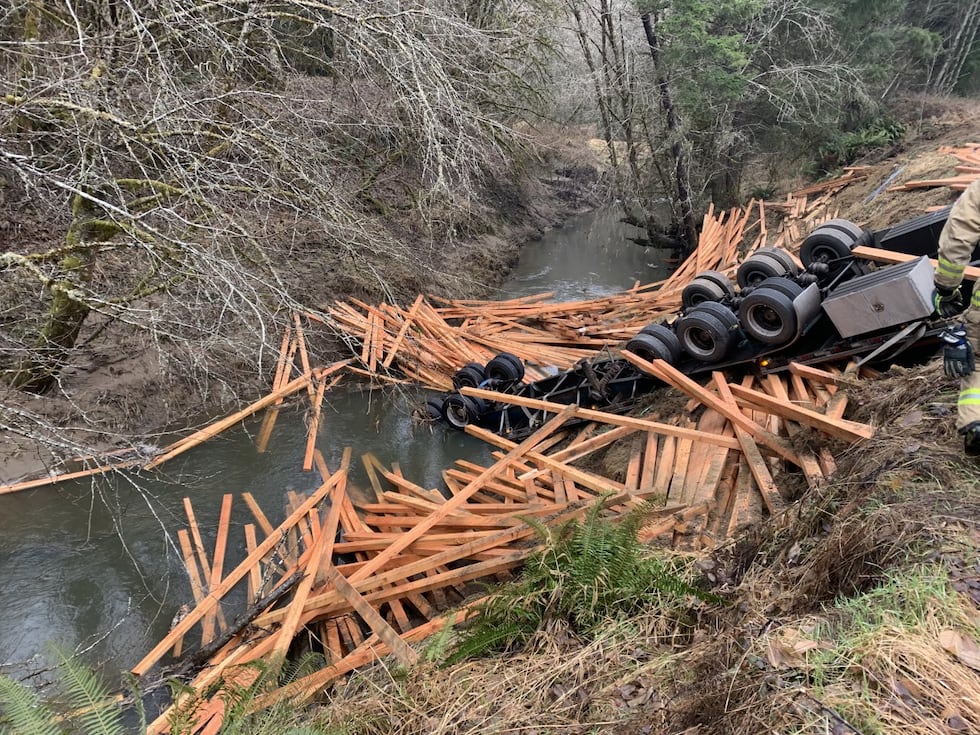 Crash on Scappoose-Vernonia Highway on Monday afternoon