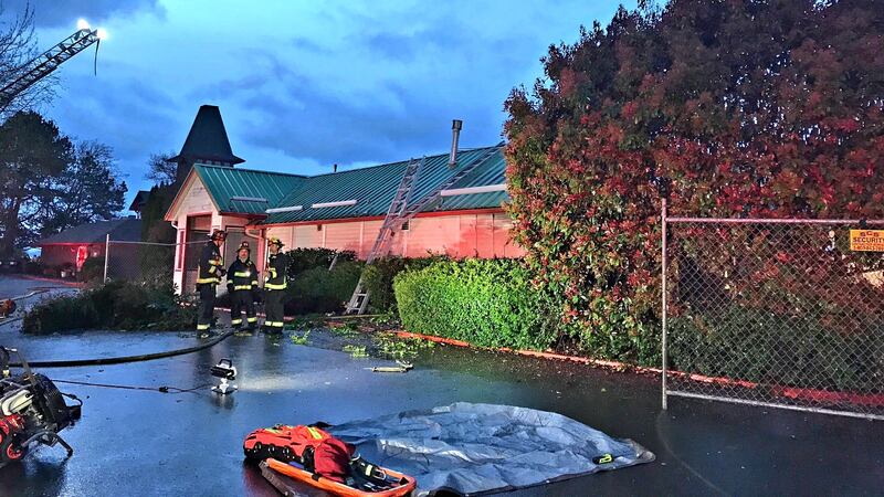 Scene photo from the Vancouver Fire Department