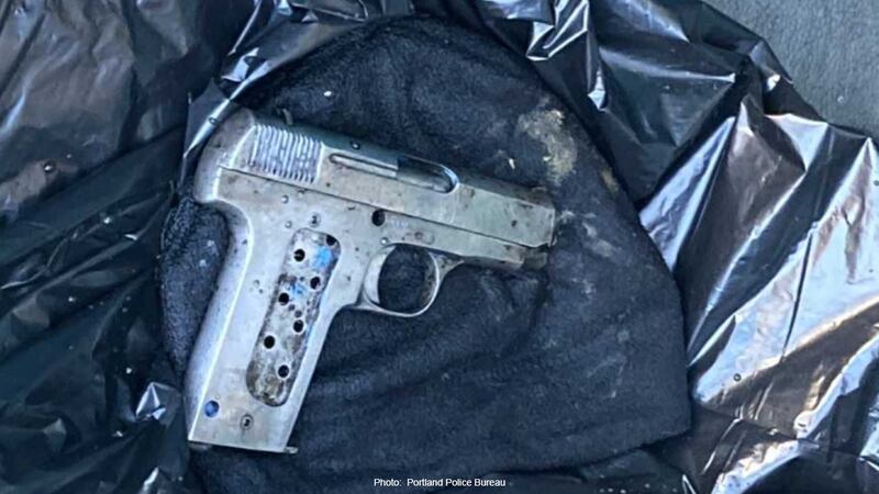 Police posted a picture of a gun they said had been “fished out” of a porta potty near the...