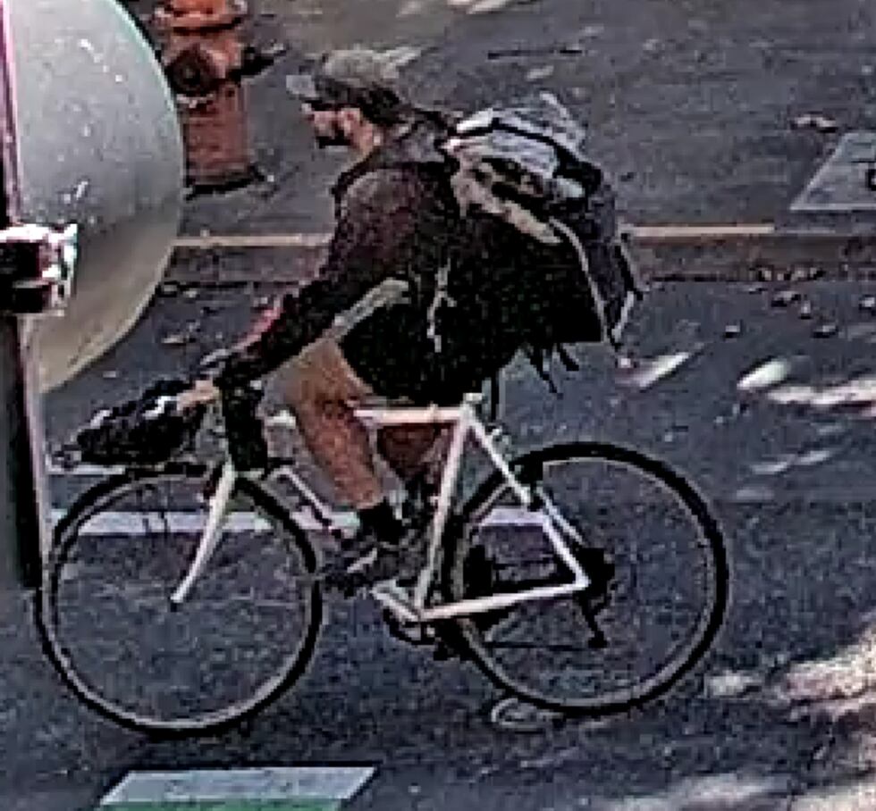 Suspect seen on surveillance camera