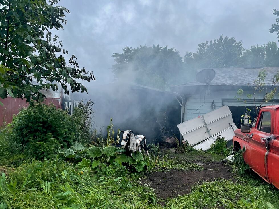 A person was hurt in a house fire that displaced two people in Vancouver on June 2, 2014.